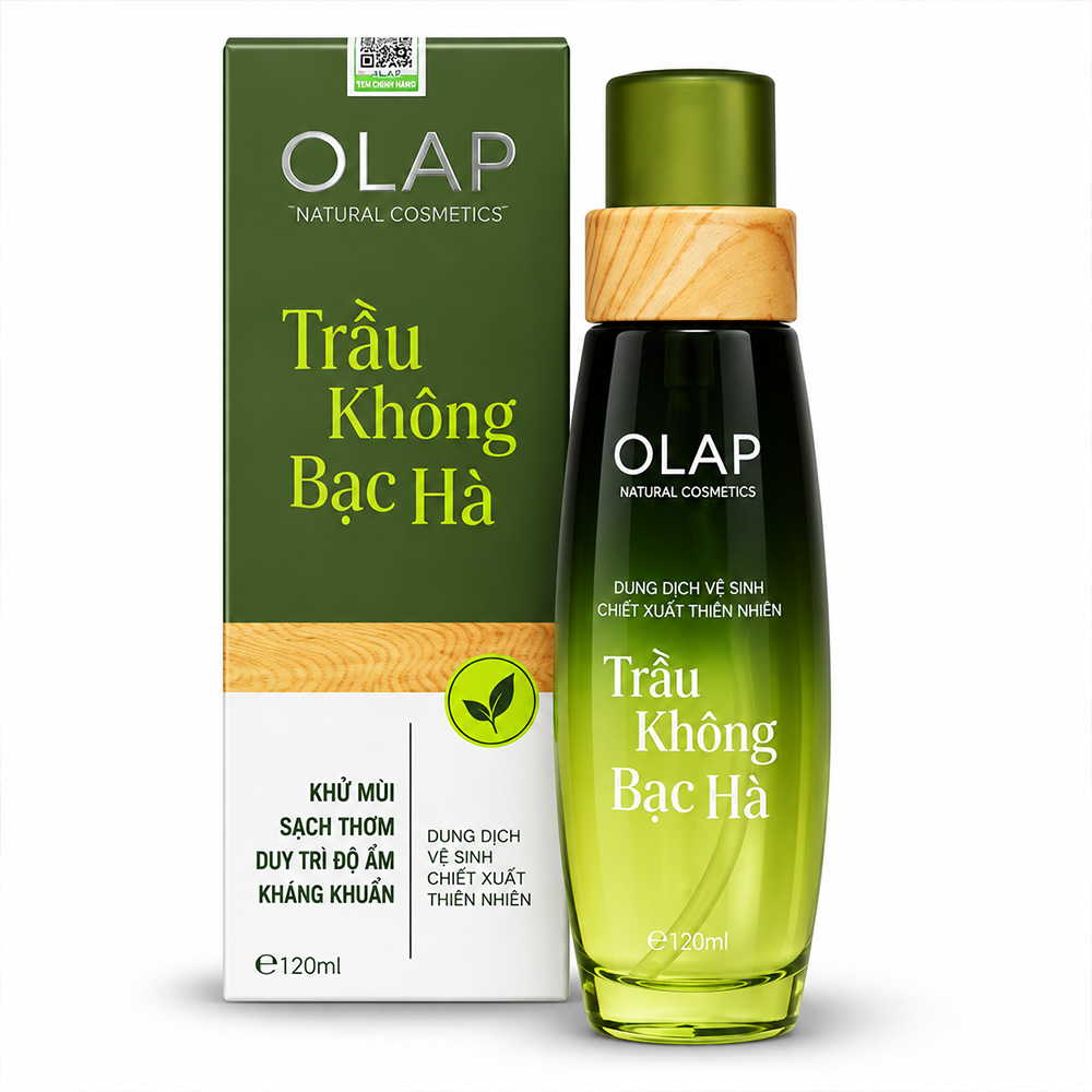 Dung Dịch Vệ Sinh Trầu Không Bạc Hà Olap – Làm Sạch Dịu Nhẹ, Cho Cảm Giác Thoáng Mát8