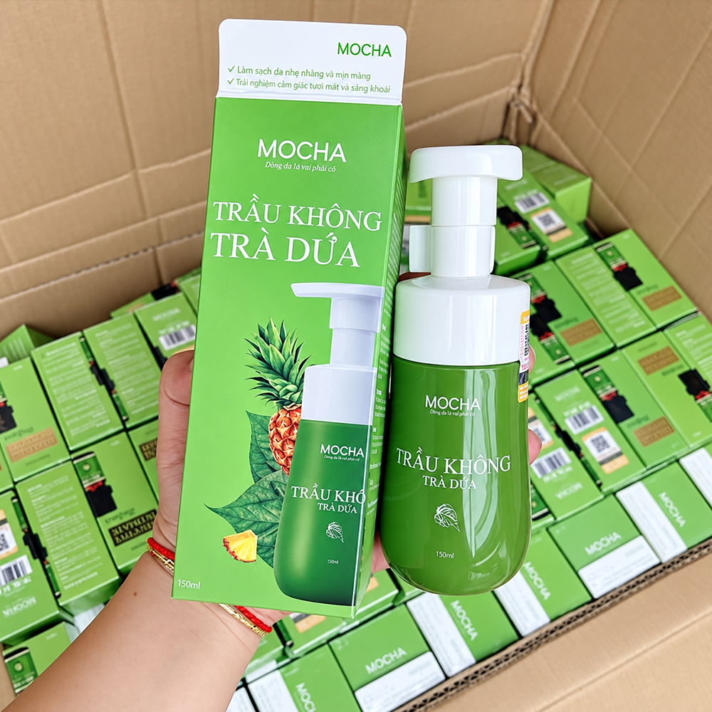 Dung Dịch Vệ Sinh Trầu Không Trà Dứa Mocha Chính Hãng6
