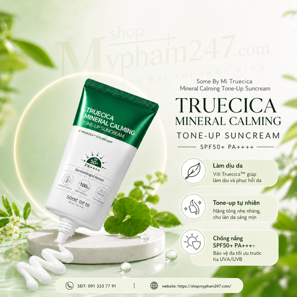 Some By Mi Truecica Mineral Calming Tone-Up Suncream SPF50+ PA++++