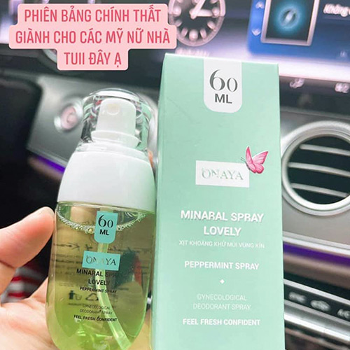 Xịt-Khoáng-Dung-Dịch-Vệ-Sinh-Phụ-Nữn-Màu-Xanh-Minaral-Spray-Lovely-peppermint-spray-ONAYA2