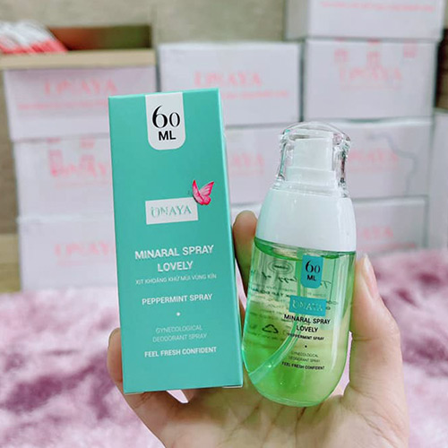 Xịt-Khoáng-Dung-Dịch-Vệ-Sinh-Phụ-Nữn-Màu-Xanh-Minaral-Spray-Lovely-peppermint-spray-ONAYA6