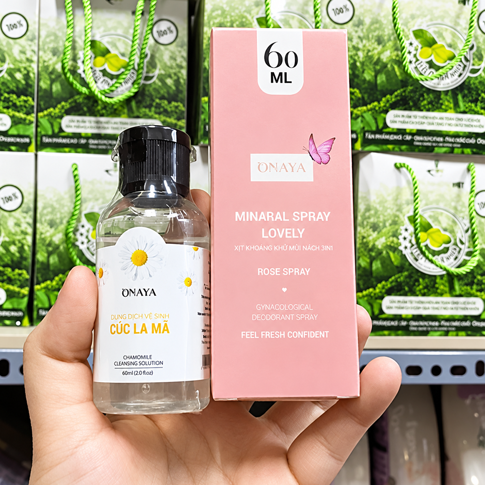 Xịt Khoáng Khử Mùi Vùng Kín Minaral Spray Lovely ONAYA3