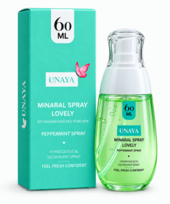 Xịt Khoáng Vệ Sinh Phụ Nữ Màu Xanh Minaral Spray Lovely peppermint spray