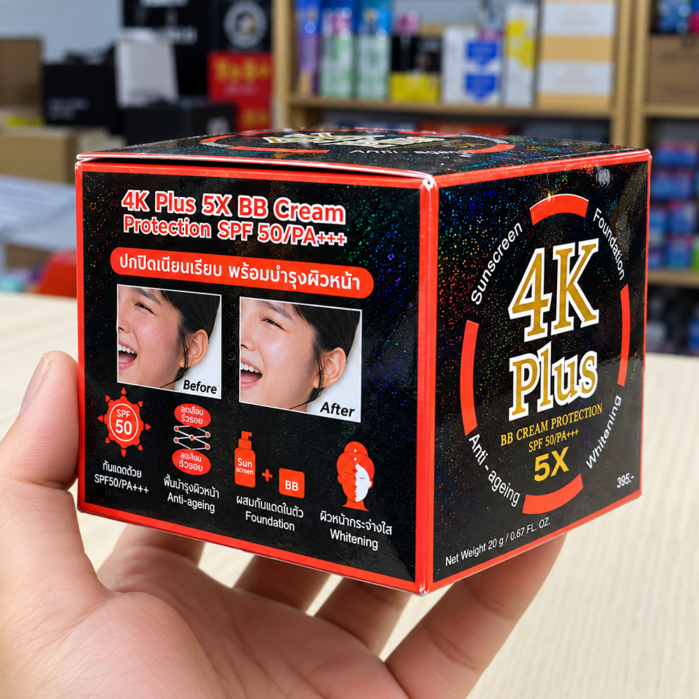 Kem 4K Plus Dưỡng Trắng Chống Lão Hóa 5X BB Cream – Nâng Tone, Che Khuyết Điểm Và Chống Nắng1