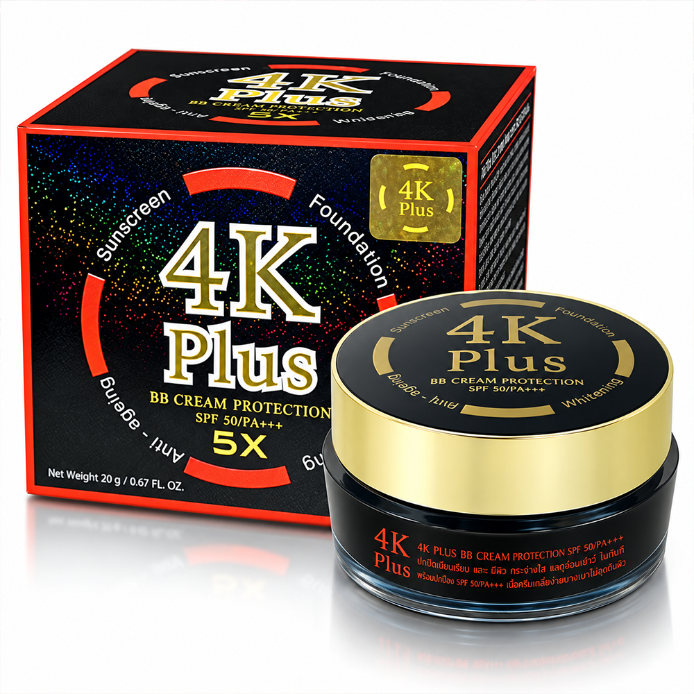 Kem 4K Plus Dưỡng Trắng Chống Lão Hóa 5X BB Cream – Nâng Tone, Che Khuyết Điểm Và Chống Nắng6
