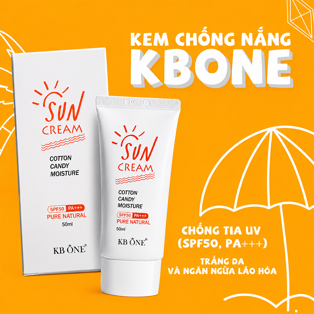 Kem chống nắng Sun Cream KB One – Bảo vệ và chăm sóc làn da mỗi ngày1