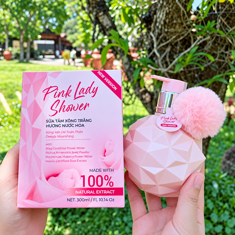 Sữa Tắm Xông Trắng Pink Lady Shower Shopmypham247