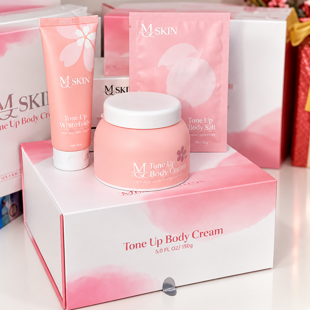 Kem Body Hoa Anh Đào Tone Up Body Cream MQ Skin Chính Hãng2