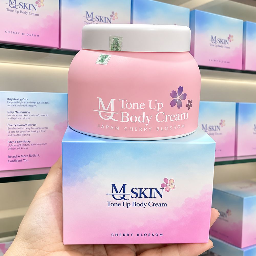 Kem Body Hoa Anh Đào Tone Up Body Cream MQ Skin Chính Hãng4