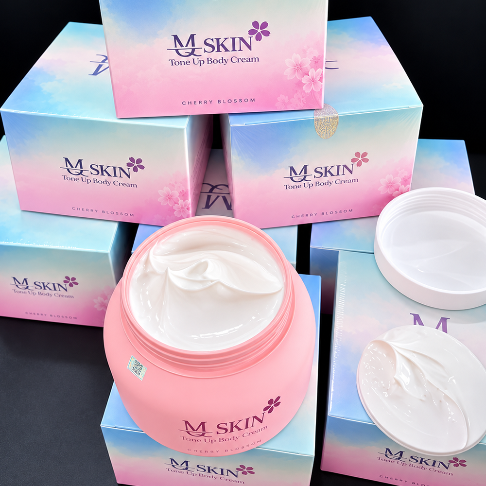 Kem Body Hoa Anh Đào Tone Up Body Cream MQ Skin Chính Hãng6