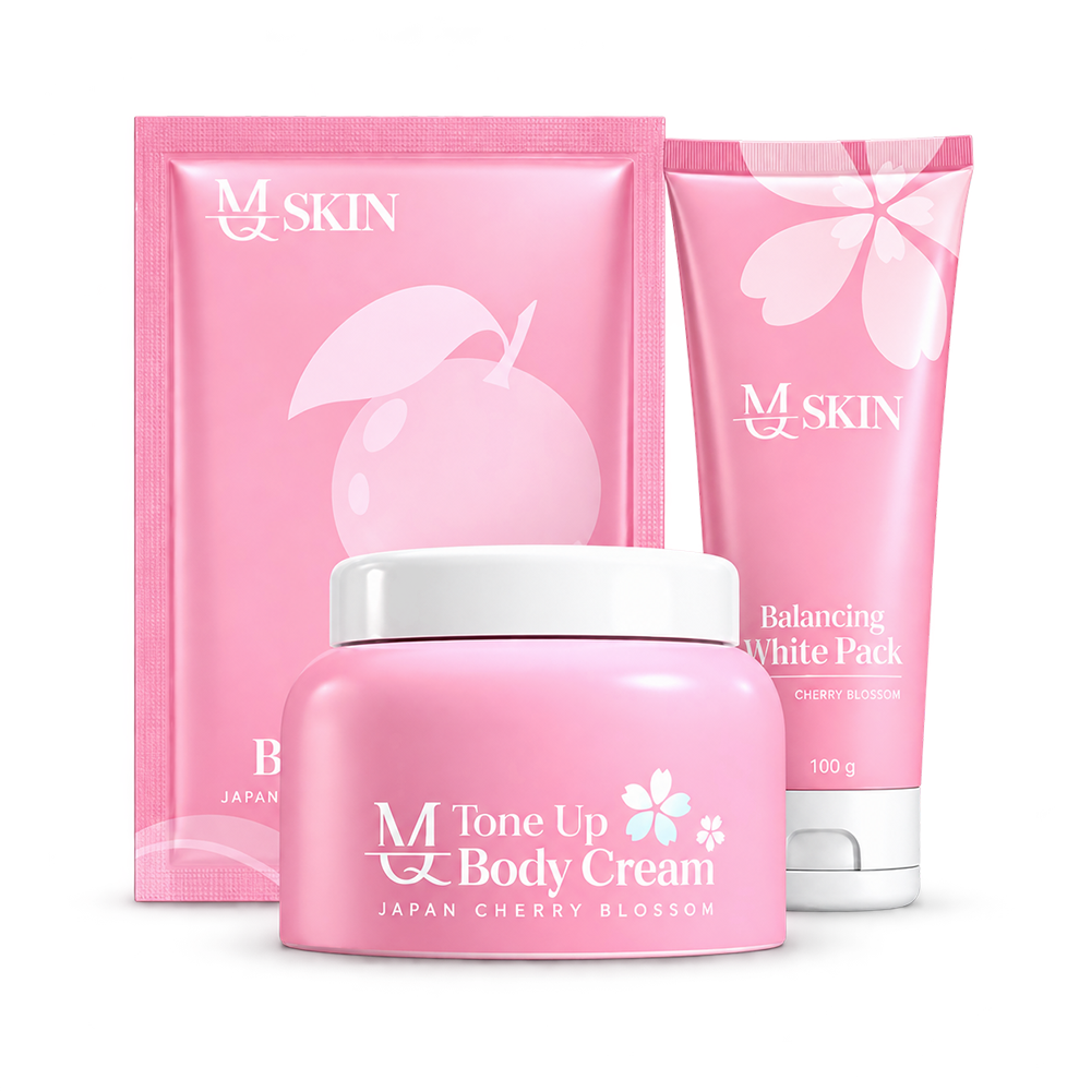 Kem Body Hoa Anh Đào Tone Up Body Cream MQ Skin Chính Hãng8