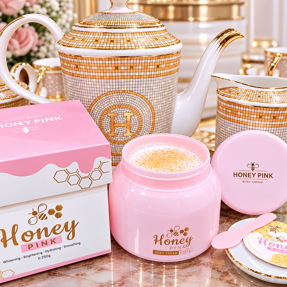 Kem Body Honey Pink Chính Hãng - Sợi Mật Ong Dát Vàng 24K Dưỡng Da Mềm Mịn, Sáng Khỏe2