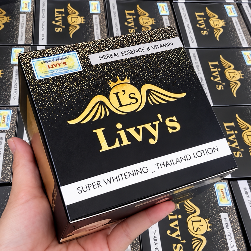 Kem Body LIVY’S Hộp Đen Hàng Thái Lan Chính Hãng – Dưỡng Da Mềm Mịn, Sáng Đều Màu
