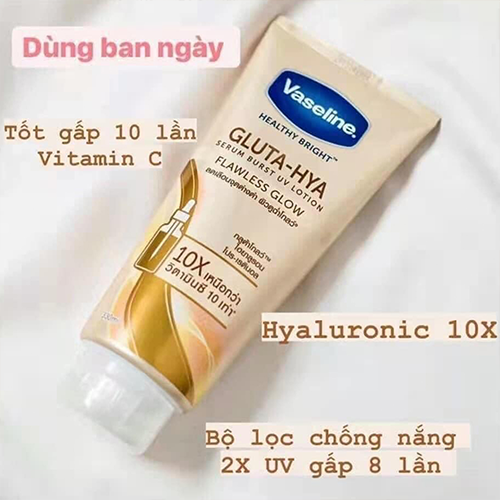 Sữa-dưỡng-thể-Vaseline-10x-Chai-Vàng-Healthy-Bright-Gluta-Hya-Serum-Flawless-Glow7