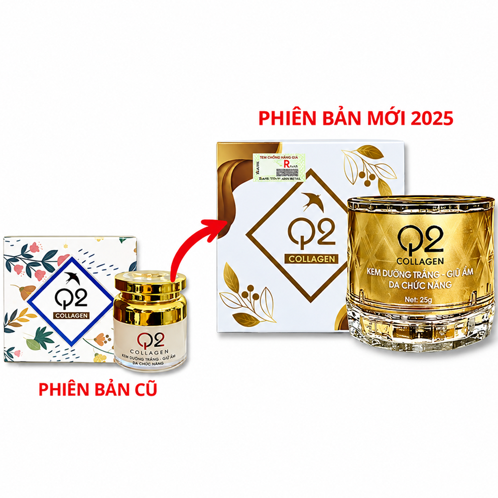 Kem Face Dưỡng Da Q2 Collagen Vip Màu Vàng Chính Hãng – Dưỡng Sáng, Cấp Ẩm Và Chăm Sóc Da Thâm Sạm