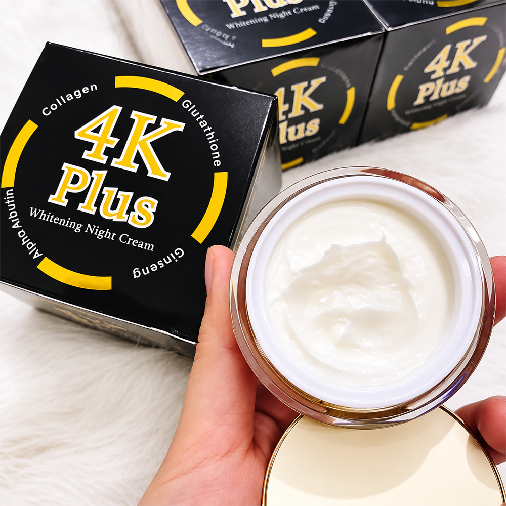 Kem Face Dưỡng Trắng Da Ban Đêm 4K Plus 5x Màu Đen Chính Hãng Thái Lan1