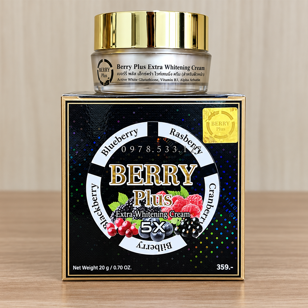 Kem Face Trị Nám Dưỡng Trắng Da Berry Plus Extra Whitening Cream1