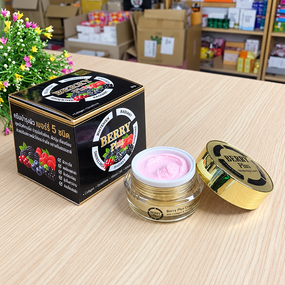 Kem Face Trị Nám Dưỡng Trắng Da Berry Plus Extra Whitening Cream6