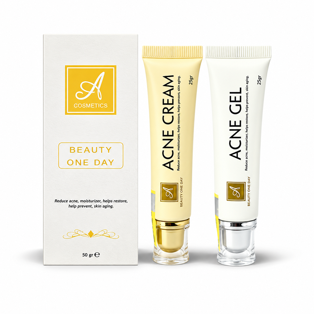 Combo Trị Mụn Beauty One Day Chính Hãng A Cosmetics – Chăm Sóc Da Mụn, Hỗ Trợ Giảm Thâm