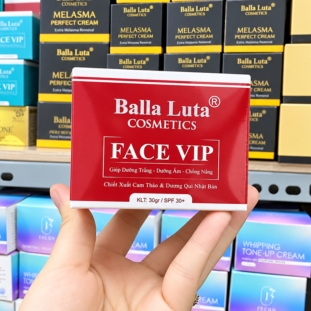 Kem Face Vip Đỏ Balla Luta, Giảm Thâm Nám, Tàn Nhang Căng Bóng Da4t