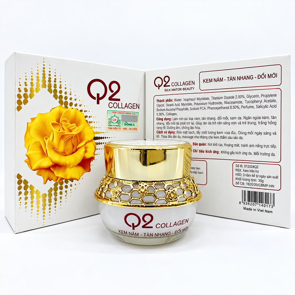 Kem Fake Q2 Collagen Sublimation Beauty Trị Nám Tàn Nhang Đồi Mồi7