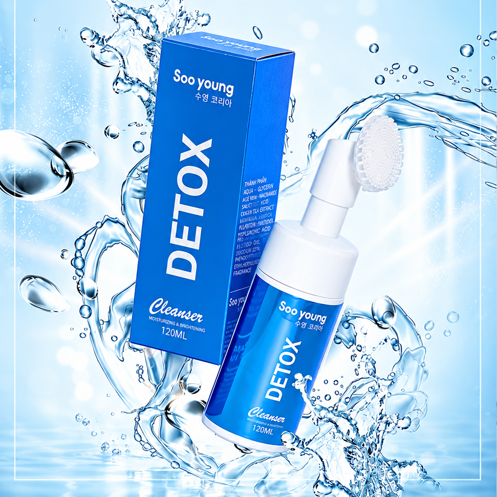 Sữa Rửa Mặt Detox Cleanser Soo Young Chính Hãng – Làm Sạch Da, Hỗ Trợ Loại Bỏ Bụi Bẩn Và Dầu Thừa7