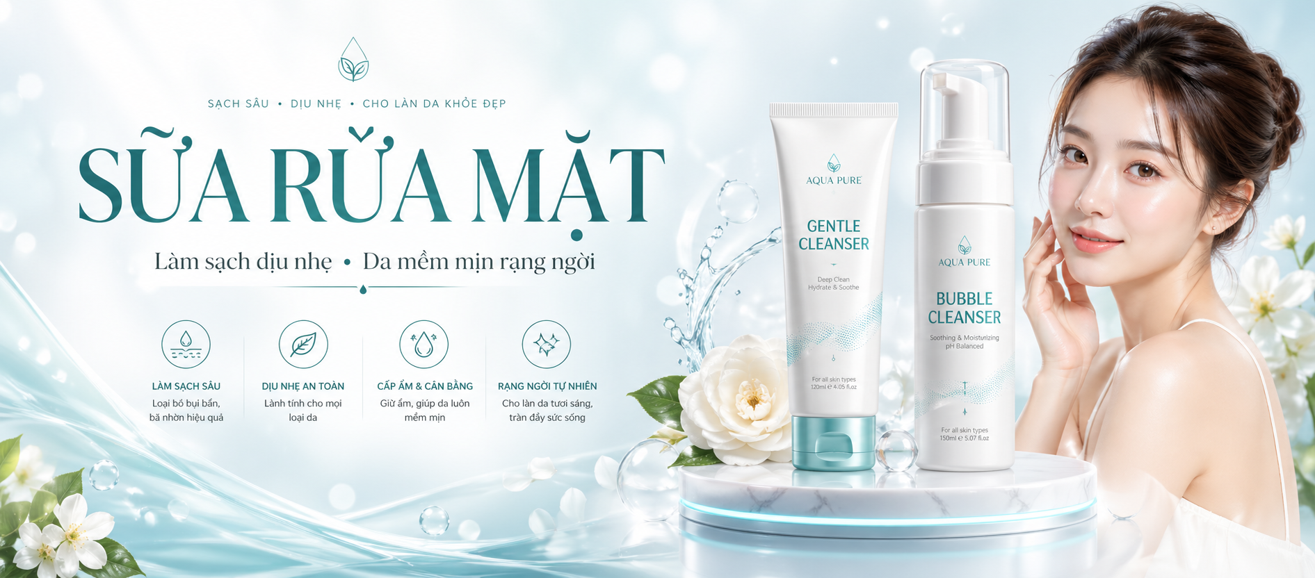 sữa giữa mặt shop mỹ phẩm 247