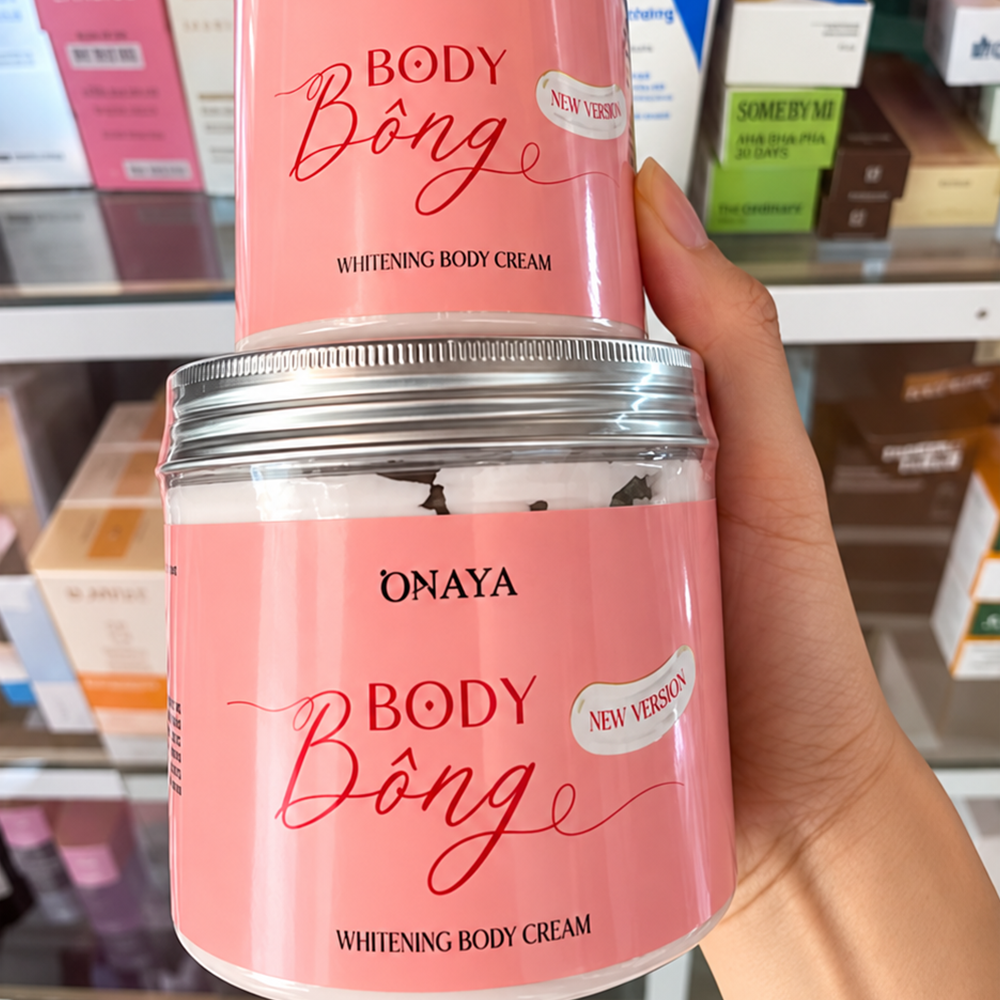 Kem Body Bông Onaya 400g Chính Hãng - Khắc Tinh Của Làn Da Chai Lỳ Ngăm Đen1