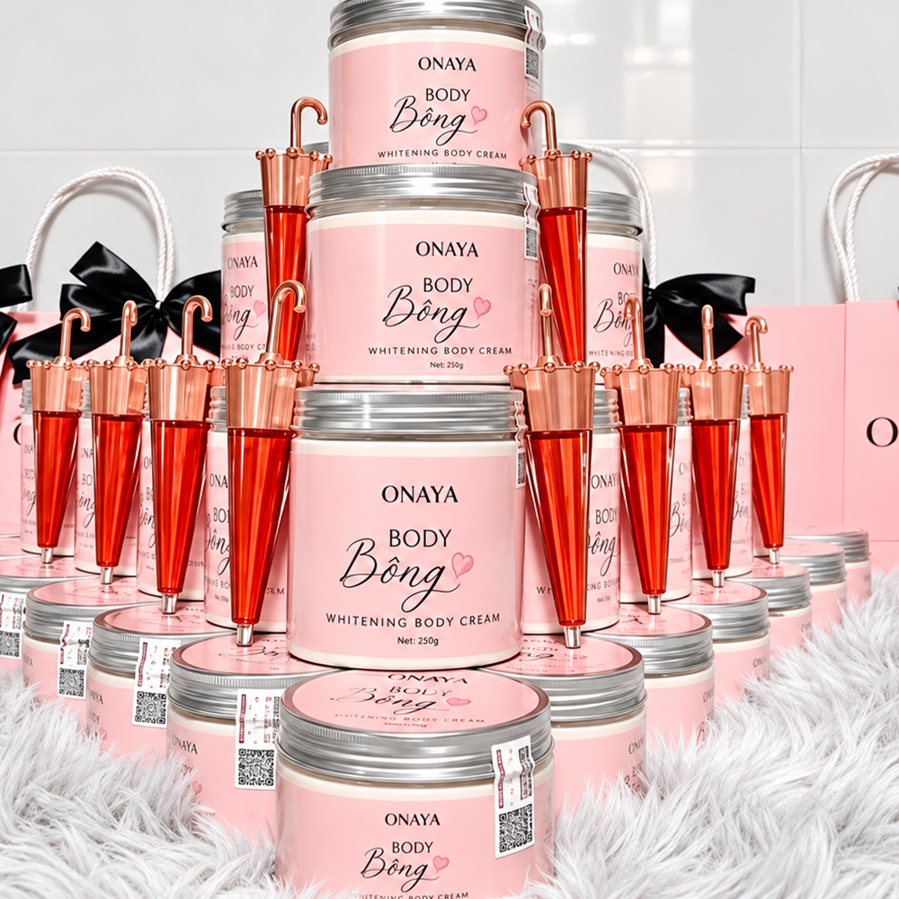 Kem Body Bông Onaya 400g Chính Hãng - Khắc Tinh Của Làn Da Chai Lỳ Ngăm Đen3