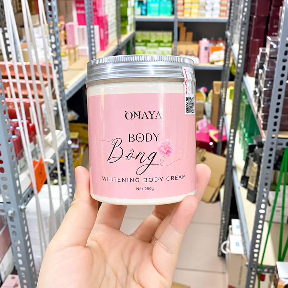 Kem Body Bông Onaya 400g Chính Hãng - Khắc Tinh Của Làn Da Chai Lỳ Ngăm Đen8