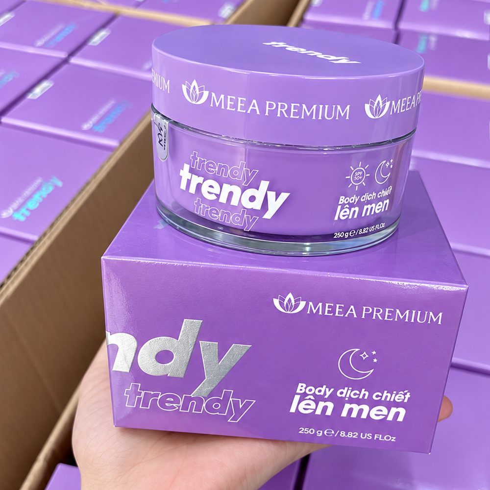 Kem Body Trendy Meea Origin Dịch Chiết Lên Men 250g - Tặng Ủ Bơ Meea11