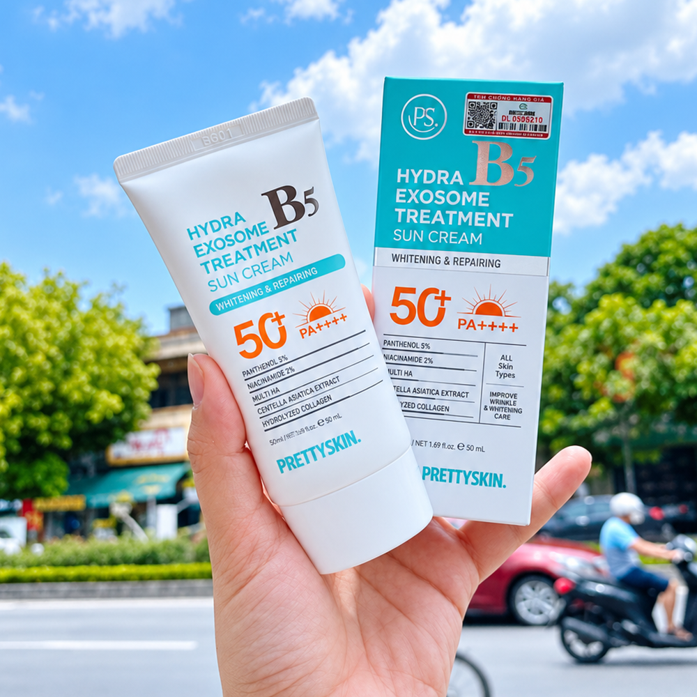 Kem Chống Nắng Phục Hồi B5 PrettySkin 50ml - Bí Quyết Dưỡng Sáng, Trẻ Hóa Da5