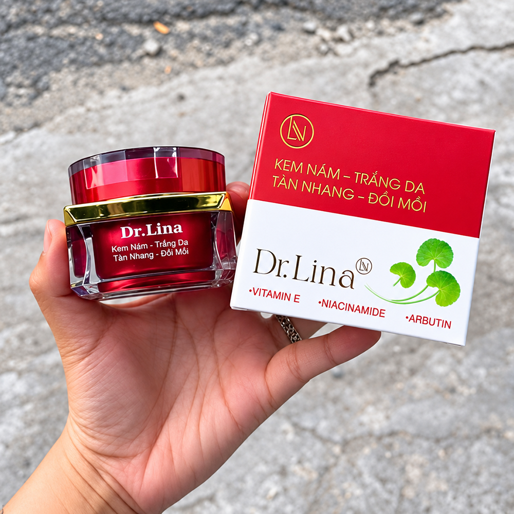 Kem Dưỡng Da Dr Lina Đỏ 18g - Đánh Bay Nám Sạm, Tàn Nhang, Đồi Mồi5