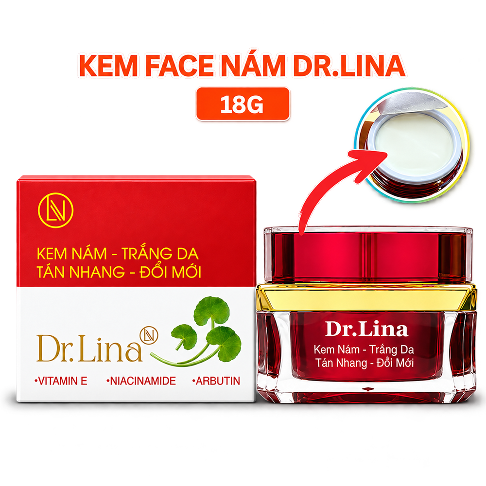 Kem Dưỡng Da Dr Lina Đỏ 18g - Đánh Bay Nám Sạm, Tàn Nhang, Đồi Mồi8