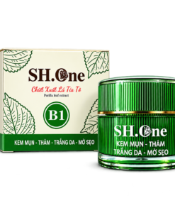 Kem Mụn Thâm B1 SH One Màu Xanh Chiết Xuất Lá Tía Tô - Dưỡng Da Trắng Hồng Tự Nhiên5