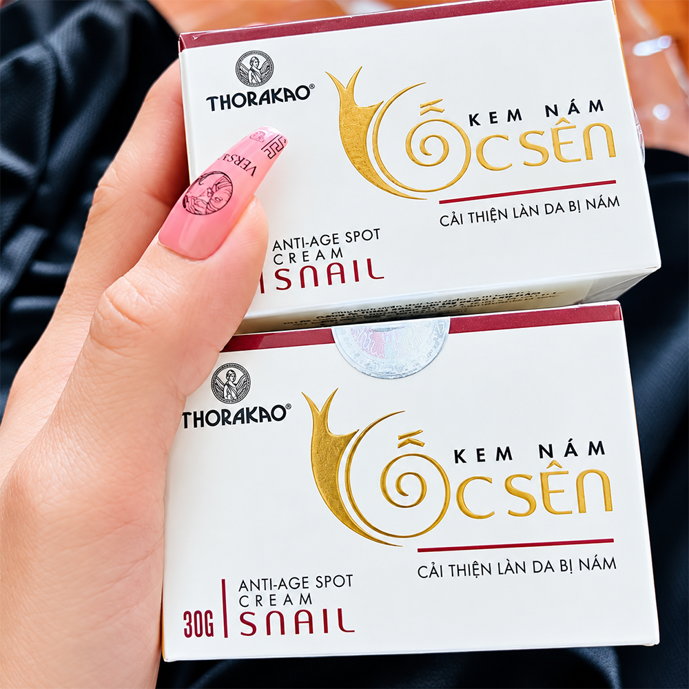 Kem Ốc Sên Thorakao 30g – Giải Pháp Dưỡng Ẩm, Hỗ Trợ Giảm Sạm Nám Từ Dịch Nhầy Ốc Sên