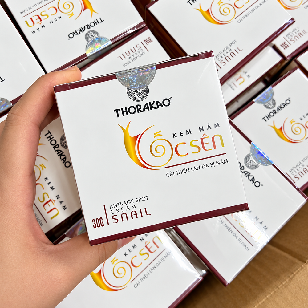 Kem Ốc Sên Thorakao 30g – Giải Pháp Dưỡng Ẩm, Hỗ Trợ Giảm Sạm Nám Từ Dịch Nhầy Ốc Sên4