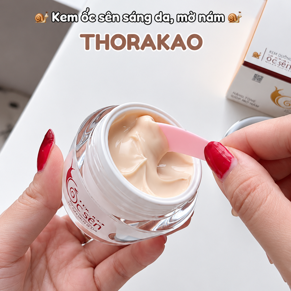 Kem Ốc Sên Thorakao 30g – Giải Pháp Dưỡng Ẩm, Hỗ Trợ Giảm Sạm Nám Từ Dịch Nhầy Ốc Sên6
