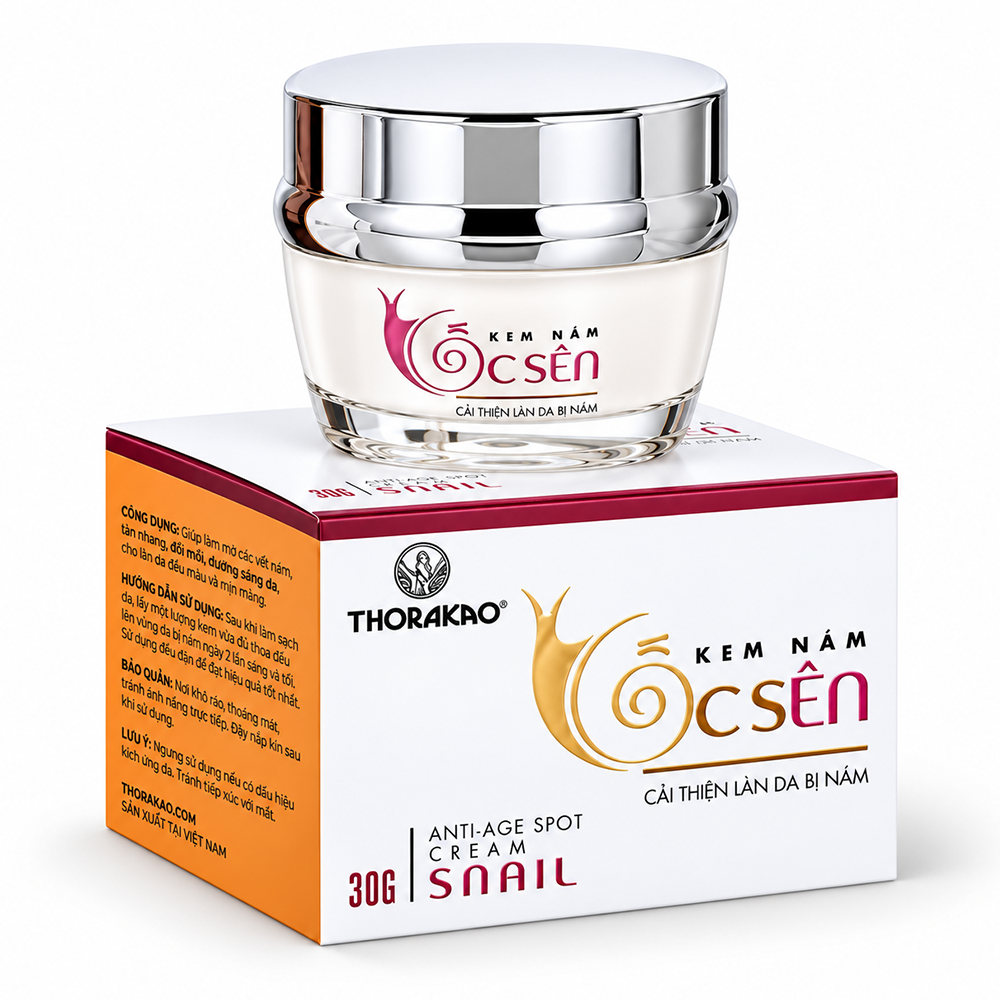 Kem Ốc Sên Thorakao 30g – Giải Pháp Dưỡng Ẩm, Hỗ Trợ Giảm Sạm Nám Từ Dịch Nhầy Ốc Sên9