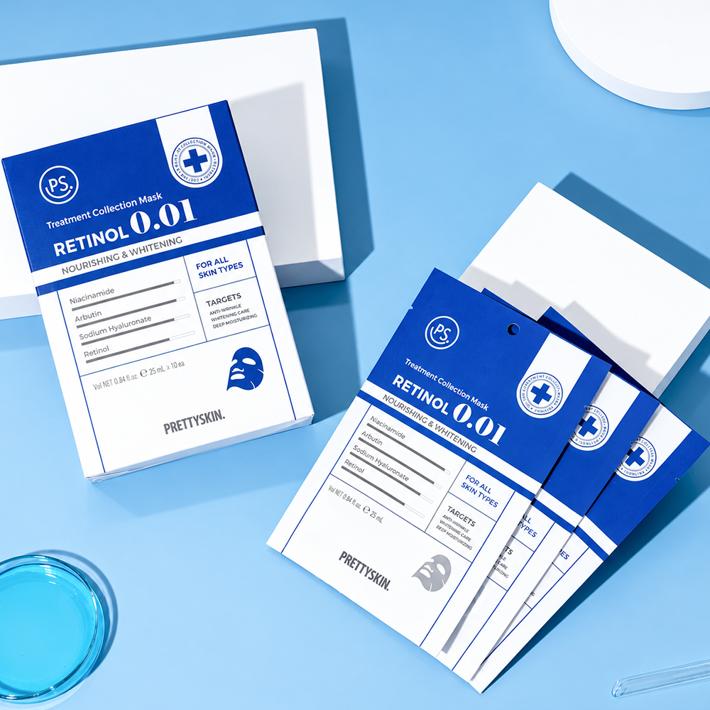 Mặt Nạ Prettyskin Retinol 0.01 Màu Xanh Đậm - Khắc Tinh Của Da Lão Hóa, Sạm Nám9