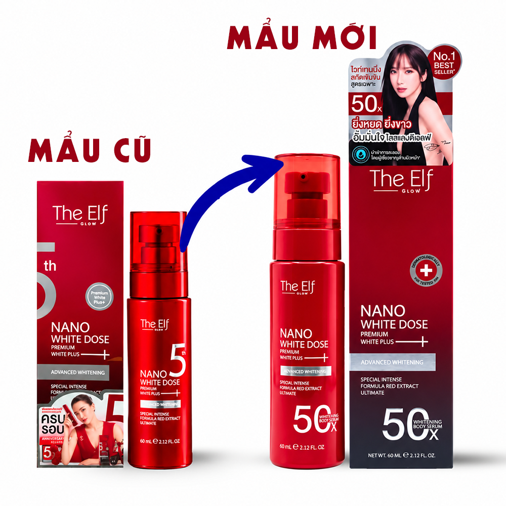 Serum Đỏ Truyền Trắng Body The Elf 60ml, Tuyệt Chiêu Xóa Thâm, Sáng Da Cấp Tốc6