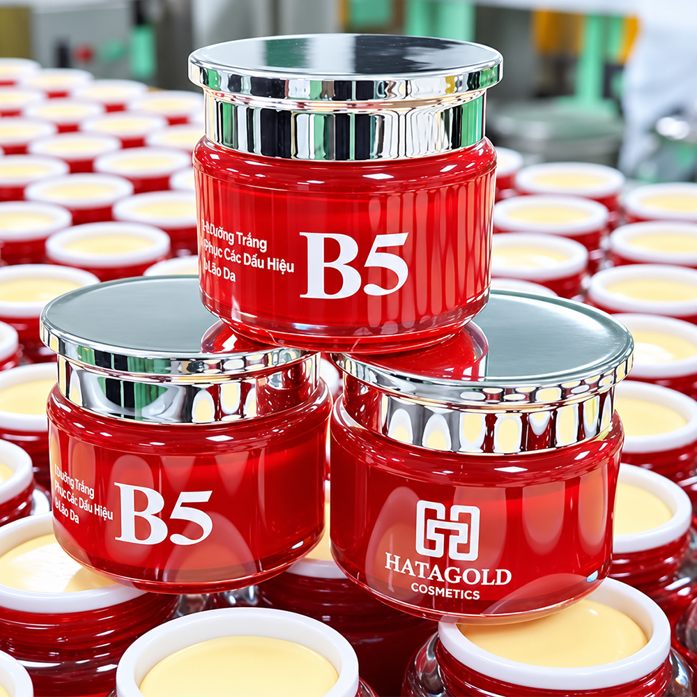 Kem Dưỡng Sáng Da B5 Hatagold Màu Đỏ, Bí Quyết Mờ Thâm Sạm
