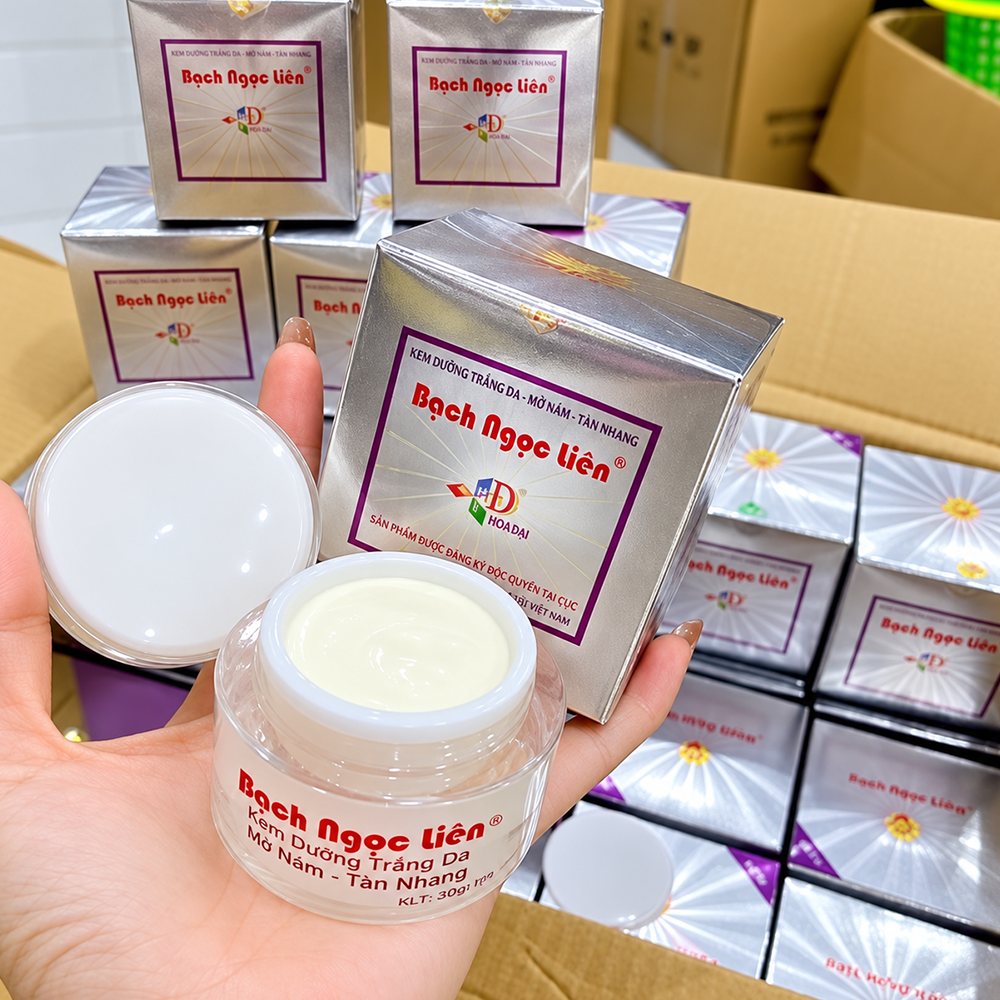 Kem Face Bạch Ngọc Liên 20g – Dưỡng Trắng, Hỗ Trợ Mờ Nám