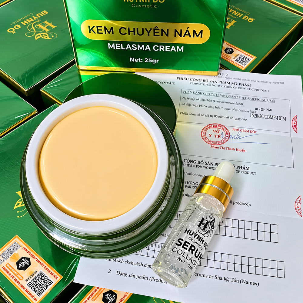 Kem Face Chuyên Nám Huỳnh Đỗ – Hỗ Trợ Mờ Nám, Sáng Da5