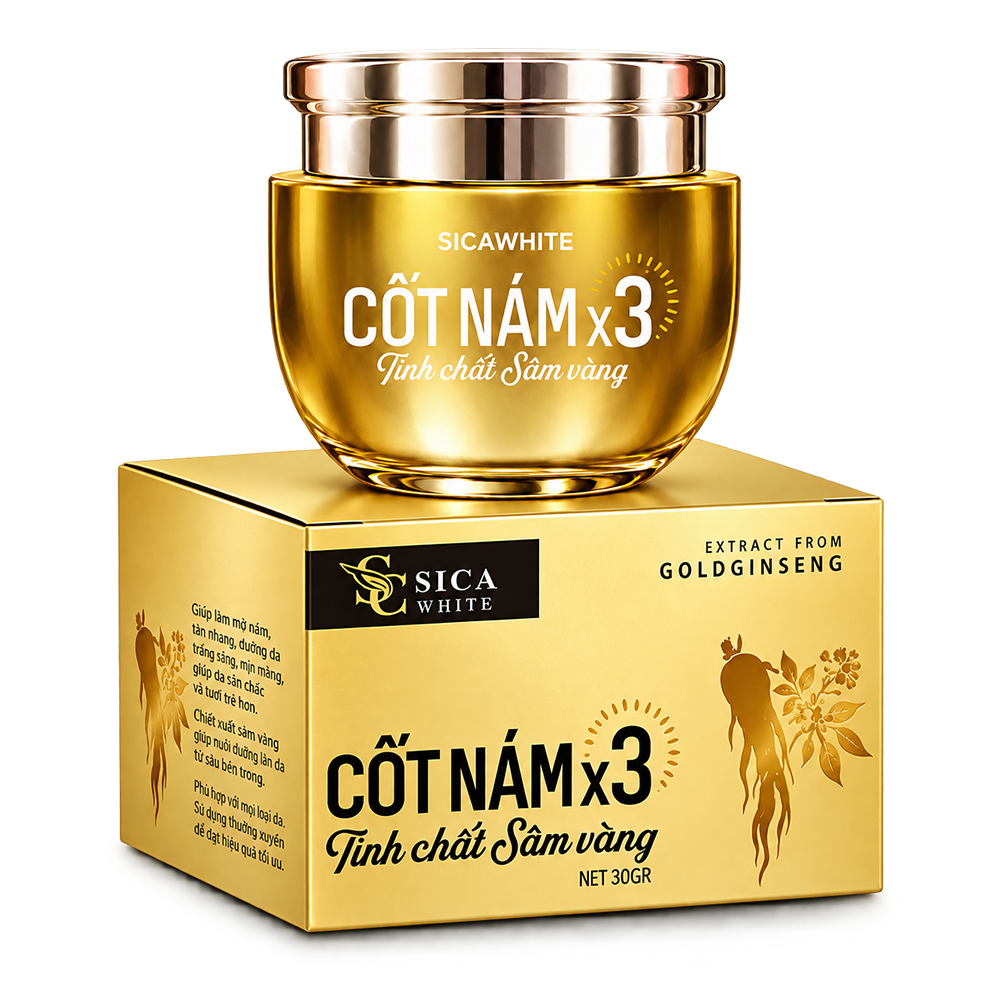 Kem Face Cốt Nám X3 Sica White 30gr – Dưỡng Sáng, Mịn Da6