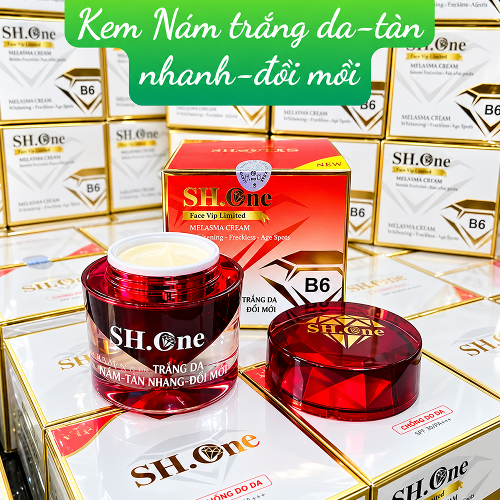 Kem Face SH One B6 Màu Đỏ – Hỗ Trợ Mờ Nám, Dưỡng Trắng Da2