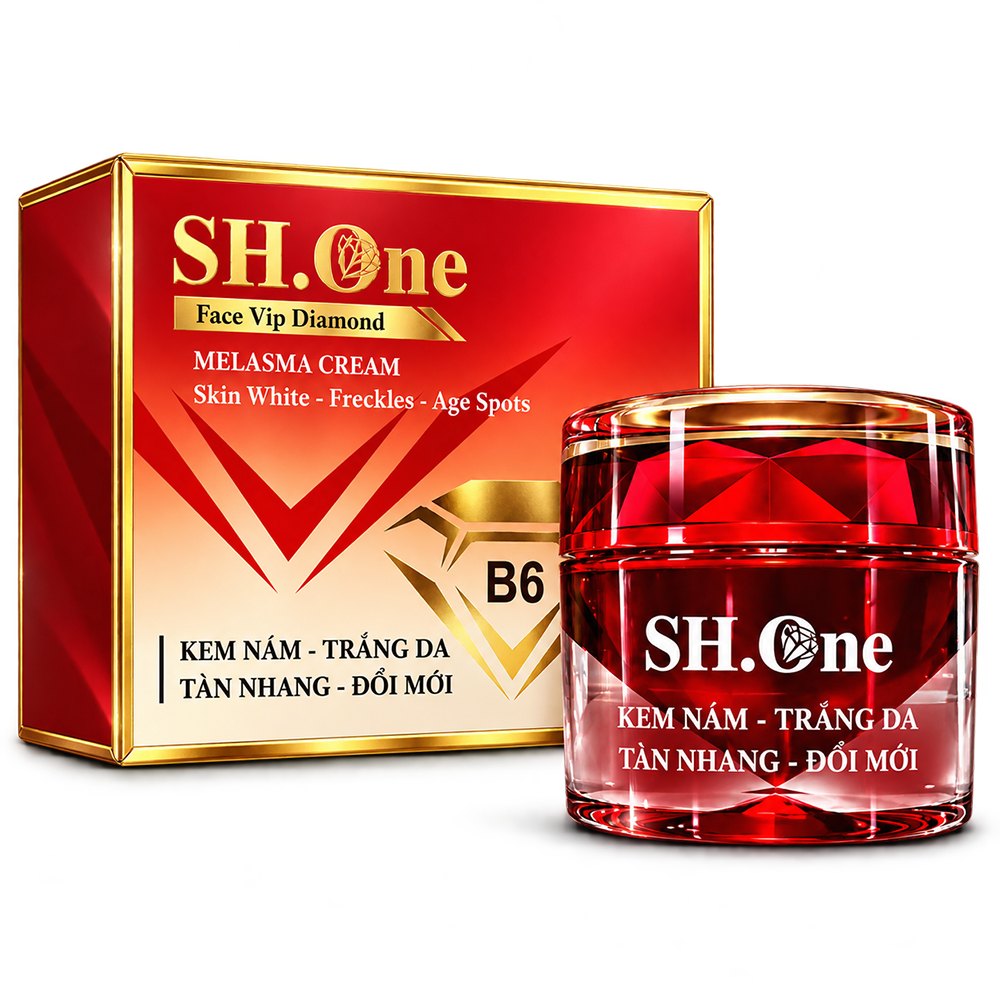 Kem Face SH One B6 Màu Đỏ – Hỗ Trợ Mờ Nám, Dưỡng Trắng Da7