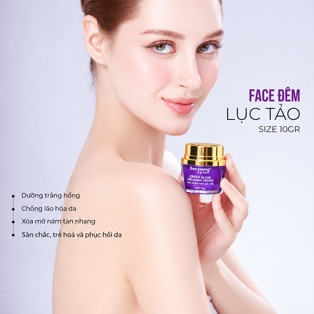 Kem Face Tím Soo Young 10g – Hỗ Trợ Mờ Nám, Dưỡng Sáng Da1