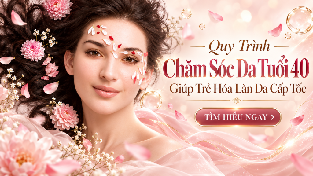 Quy Trình Chăm Sóc Da Tuổi 40 Giúp Trẻ Hóa Làn Da Cấp Tốc